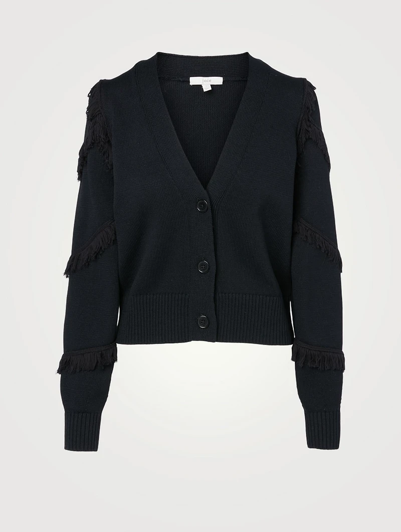 Yves Cotton Cardigan With Fringe