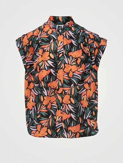 Unna Silk Top Floral Print