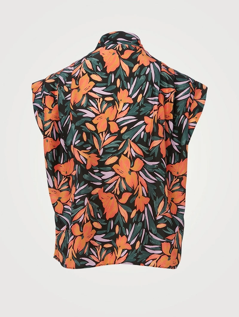 Unna Silk Top Floral Print