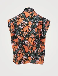 Unna Silk Top Floral Print