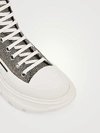 Tread Slick Check Wool Platform High-Top Sneakers