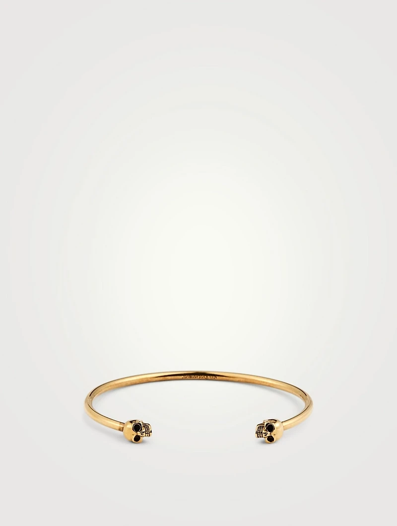 Thin Twin Skull Bracelet