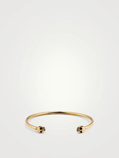 Thin Twin Skull Bracelet