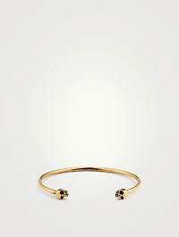 Thin Twin Skull Bracelet