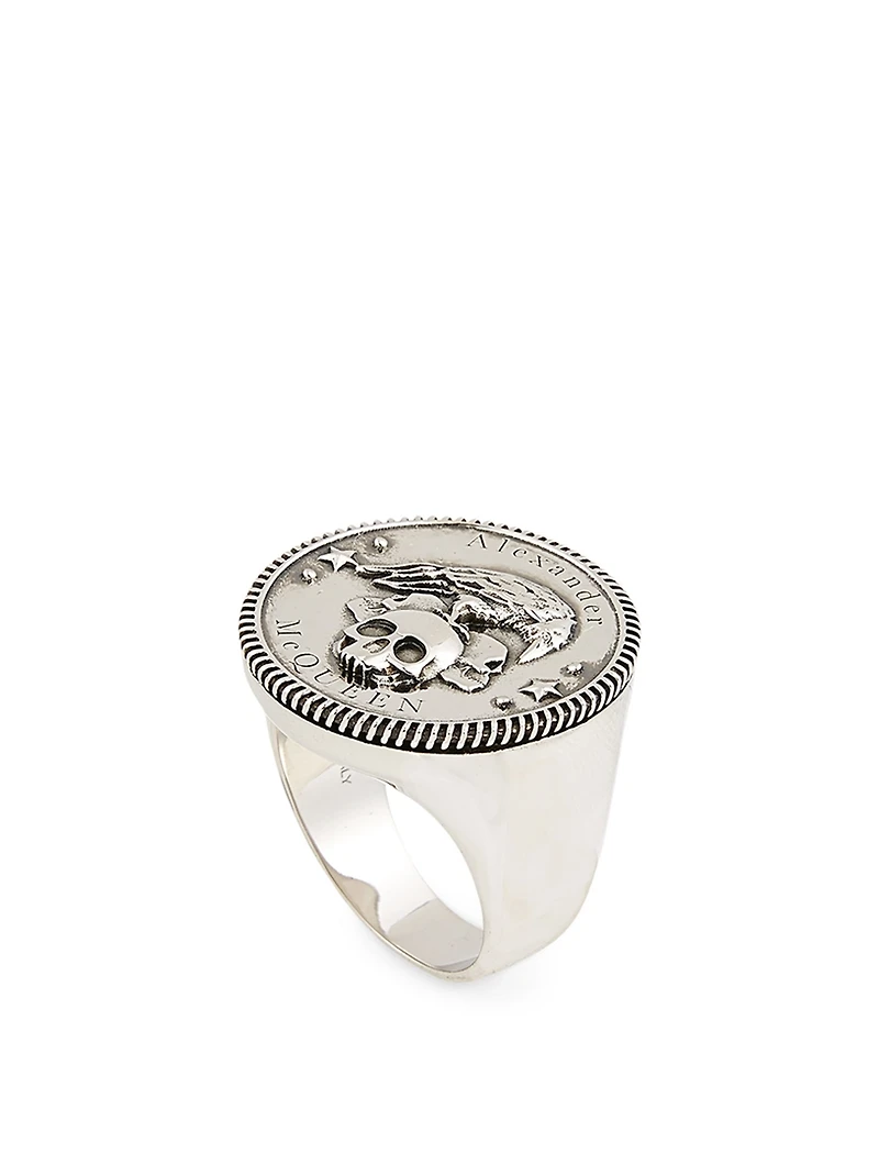 Crown And Skull Seal Ring