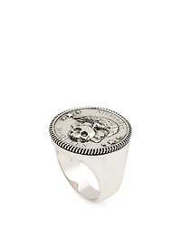 Crown And Skull Seal Ring