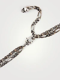 Layered Lion Shield Necklace