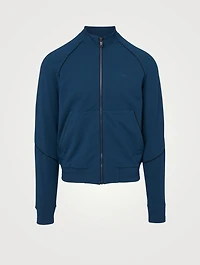 Cotton-Blend Zip Sweatshirt