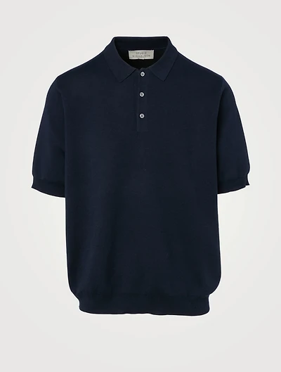 Wool, Silk And Cashmere Polo Shirt