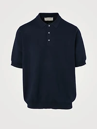 Wool, Silk And Cashmere Polo Shirt
