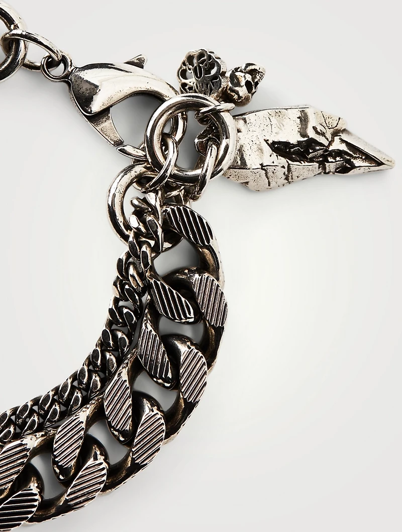 Layered Textured Chain Bracelet
