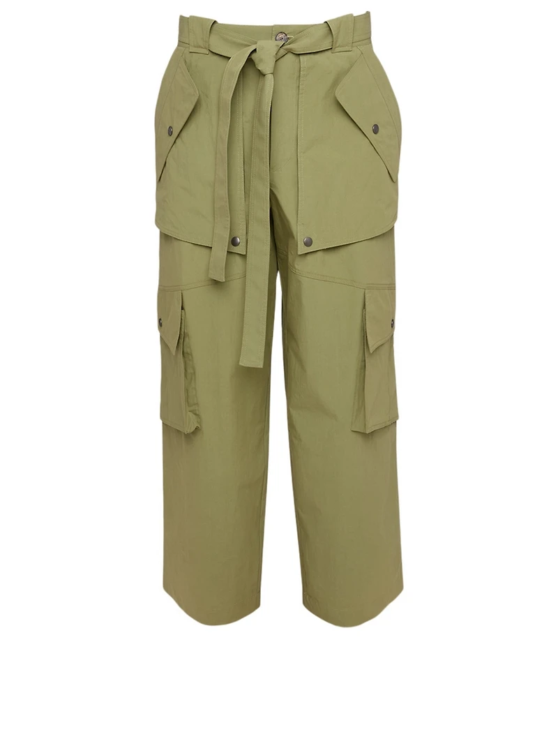 Wide-Leg Cargo Pants