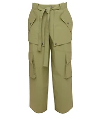 Wide-Leg Cargo Pants