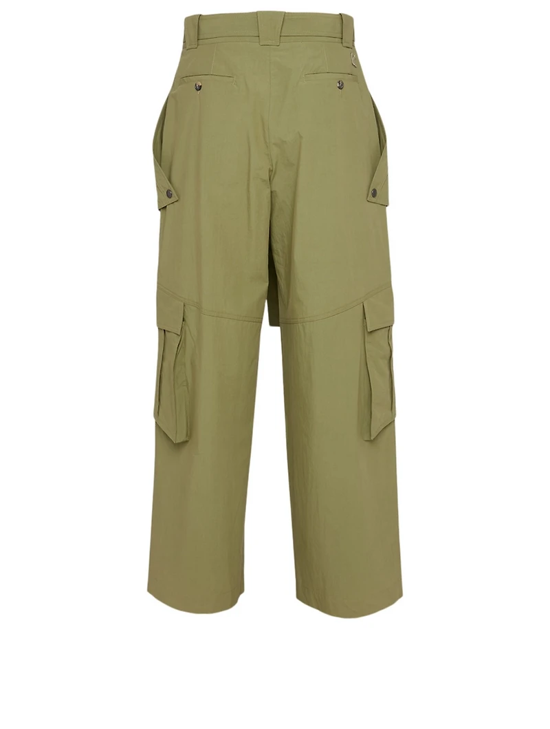 Wide-Leg Cargo Pants