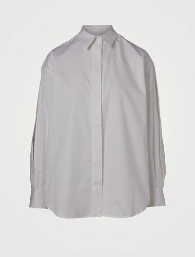 Cotton Open-Sleeve Shirt