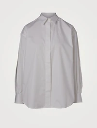Cotton Open-Sleeve Shirt