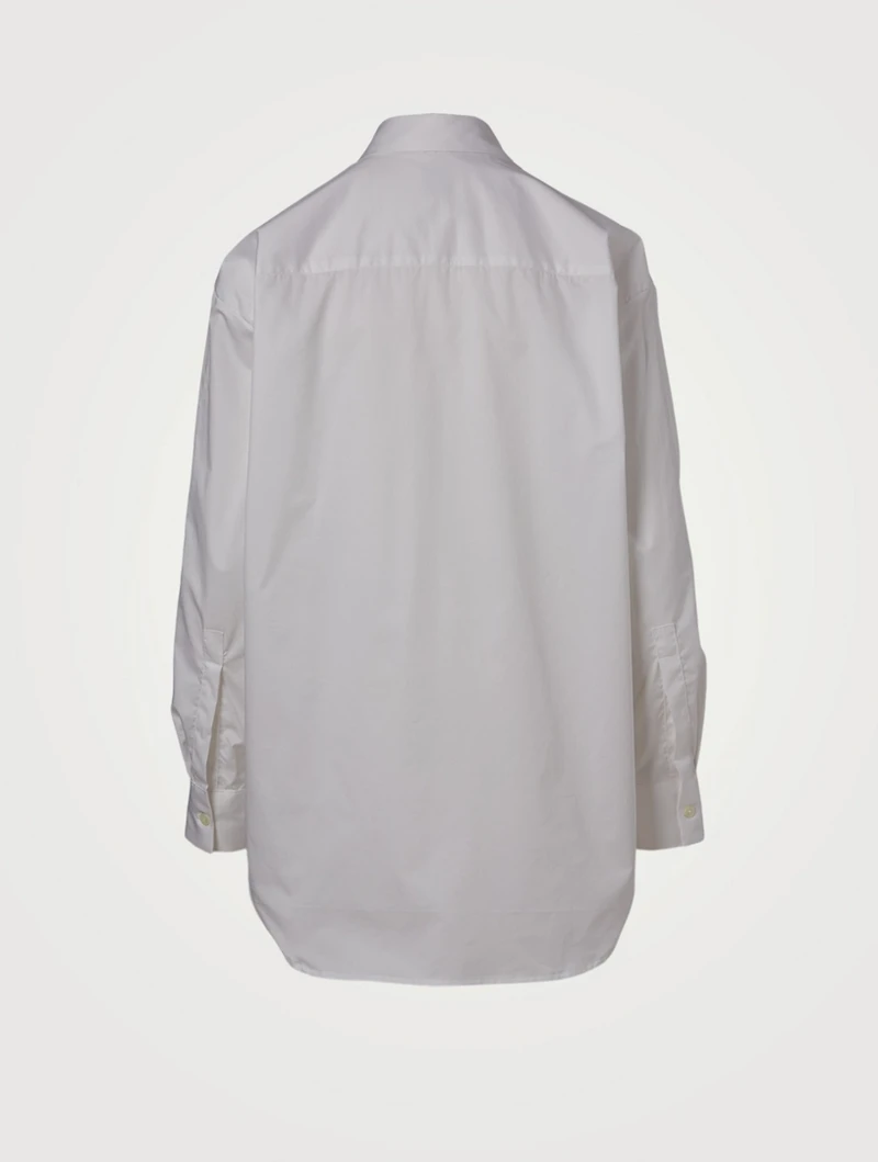 Cotton Open-Sleeve Shirt