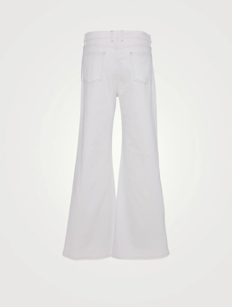 Cotton Stretch Flared Jeans