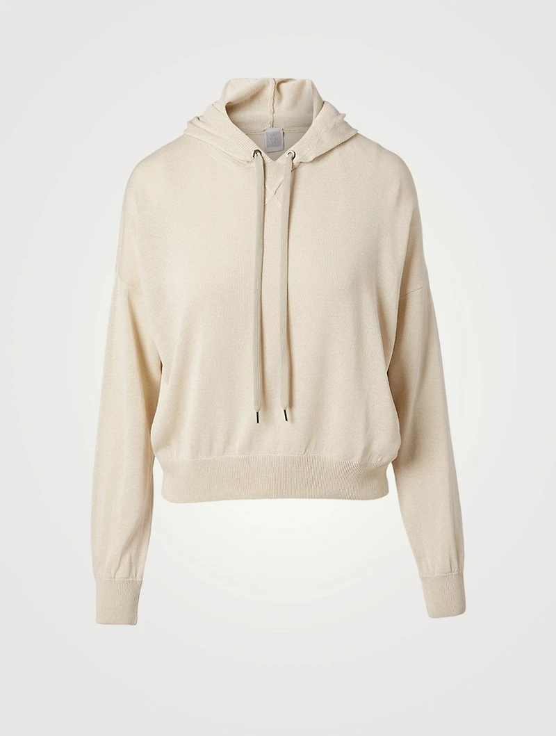 Long-Sleeve Knit Hoodie