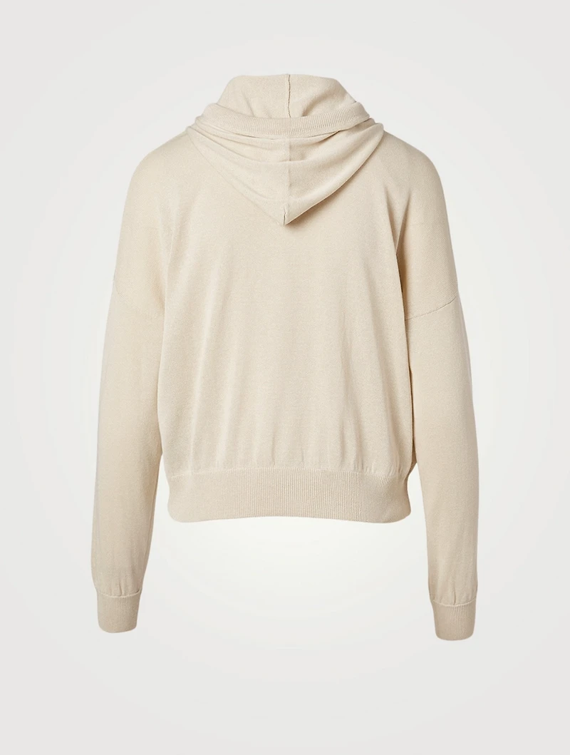 Long-Sleeve Knit Hoodie