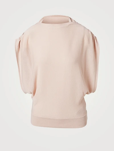 Sleeveless Knit Sweater