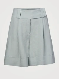 Linen Bermuda Shorts