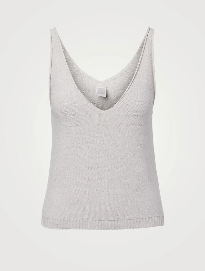 Sleeveless V-Neck Top