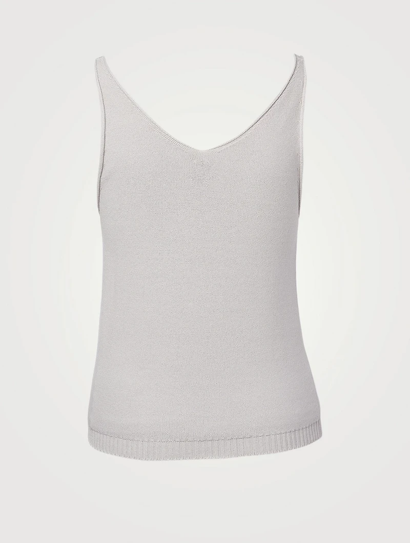 Sleeveless V-Neck Top