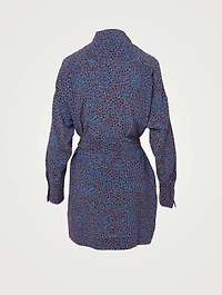 Sennet Silk Printed Mini Dress