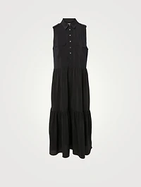 Allix Silk Sleeveless Long Dress