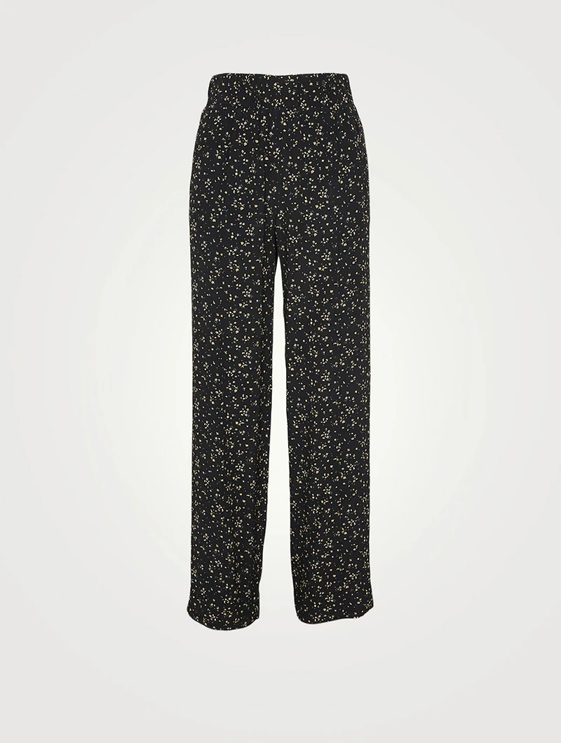 Printed Crepe Pants