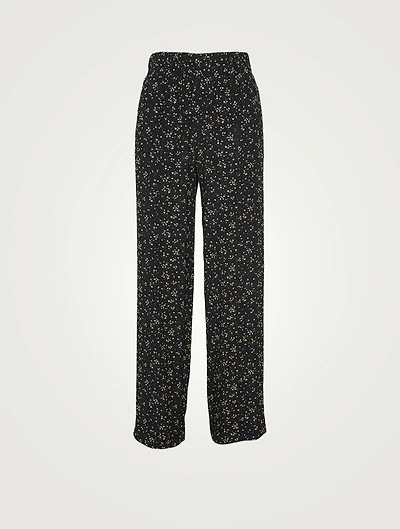 Printed Crepe Pants