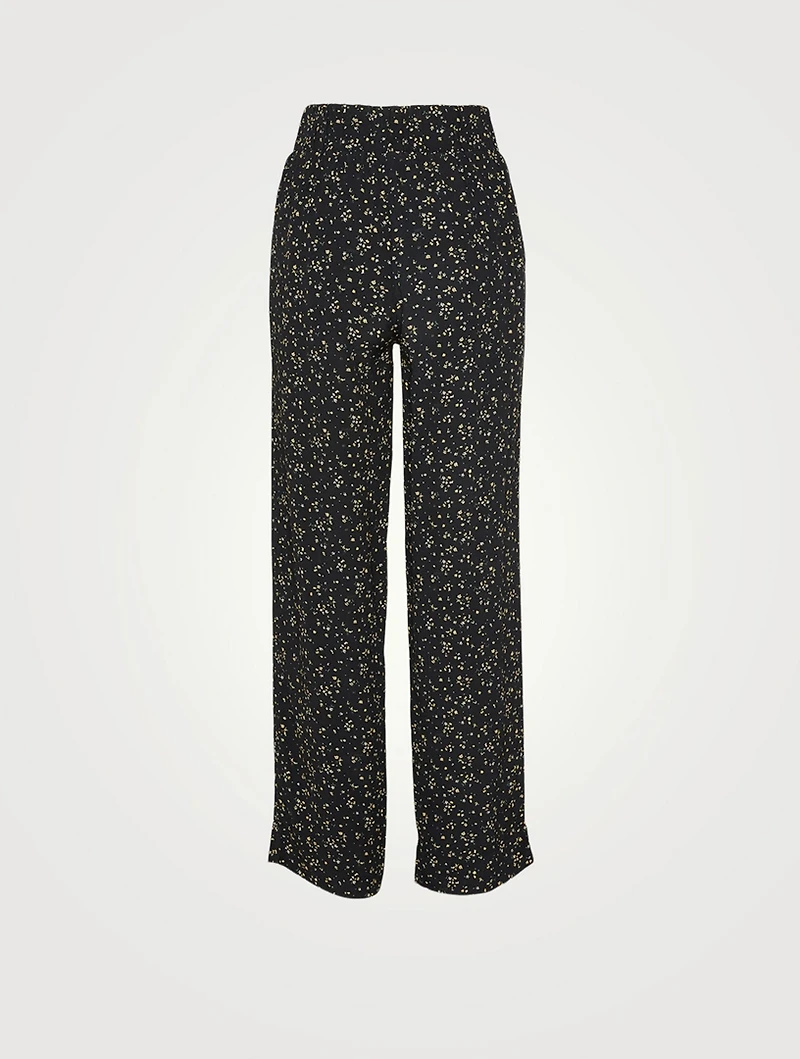 Printed Crepe Pants