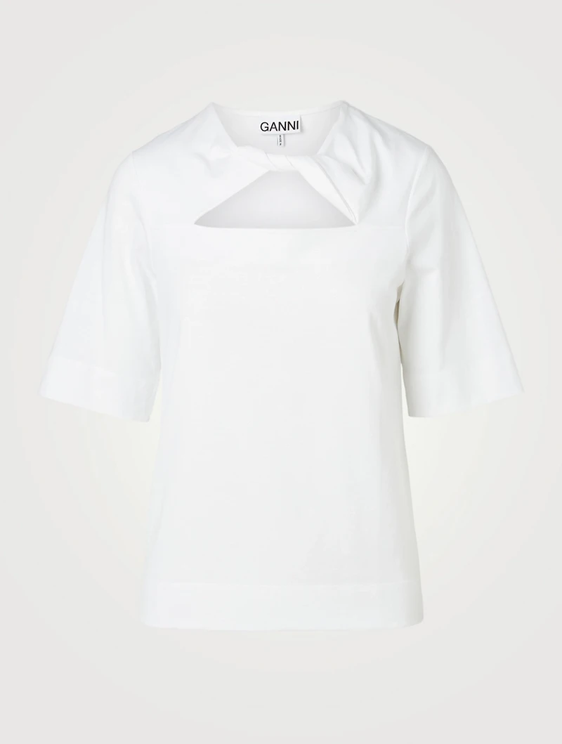 Cotton Jersey Twist T-Shirt