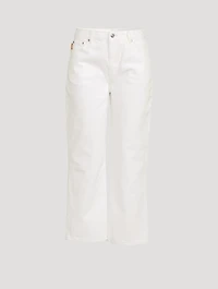 High-Waisted Relaxed Straight Jeans