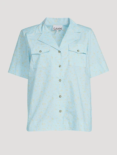 Cotton Poplin Short-Sleeve Shirt