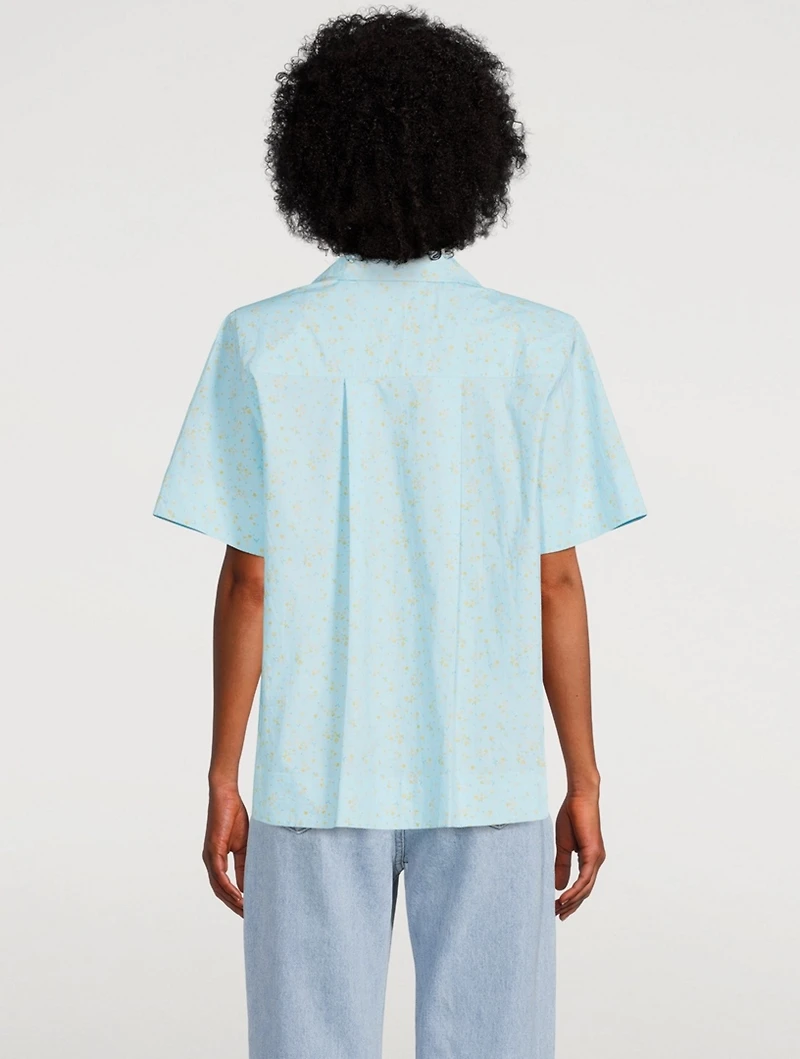 Cotton Poplin Short-Sleeve Shirt