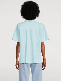 Cotton Poplin Short-Sleeve Shirt