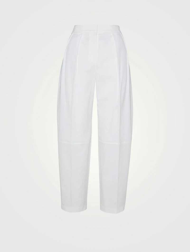 Pleated Relaxed-Fit Pants