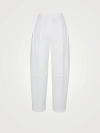 Pleated Relaxed-Fit Pants