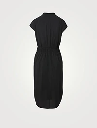 French-Sleeve Midi Dress
