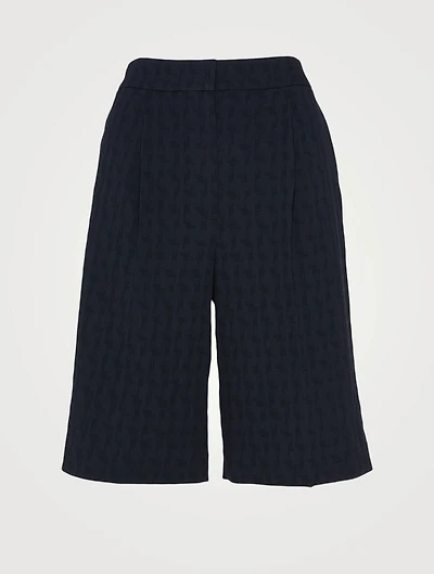 Cotton-Blend Bermuda Shorts