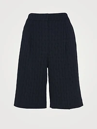 Cotton-Blend Bermuda Shorts