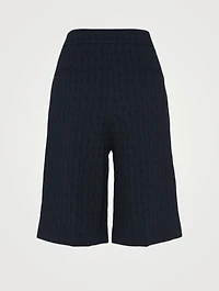 Cotton-Blend Bermuda Shorts