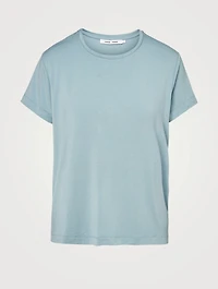 Stiff Modal And Silk Stretch T-Shirt