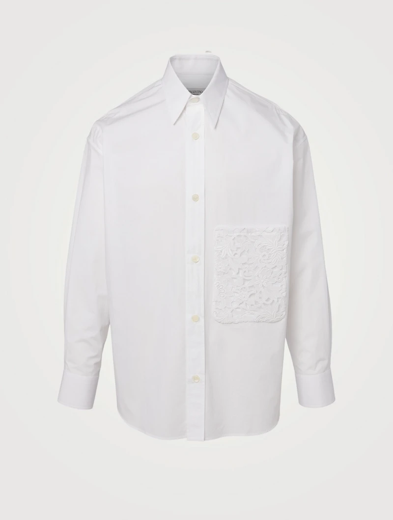 Cotton Shirt With Lace