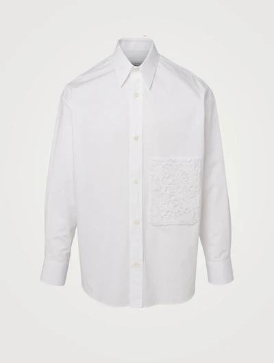 Cotton Shirt With Lace