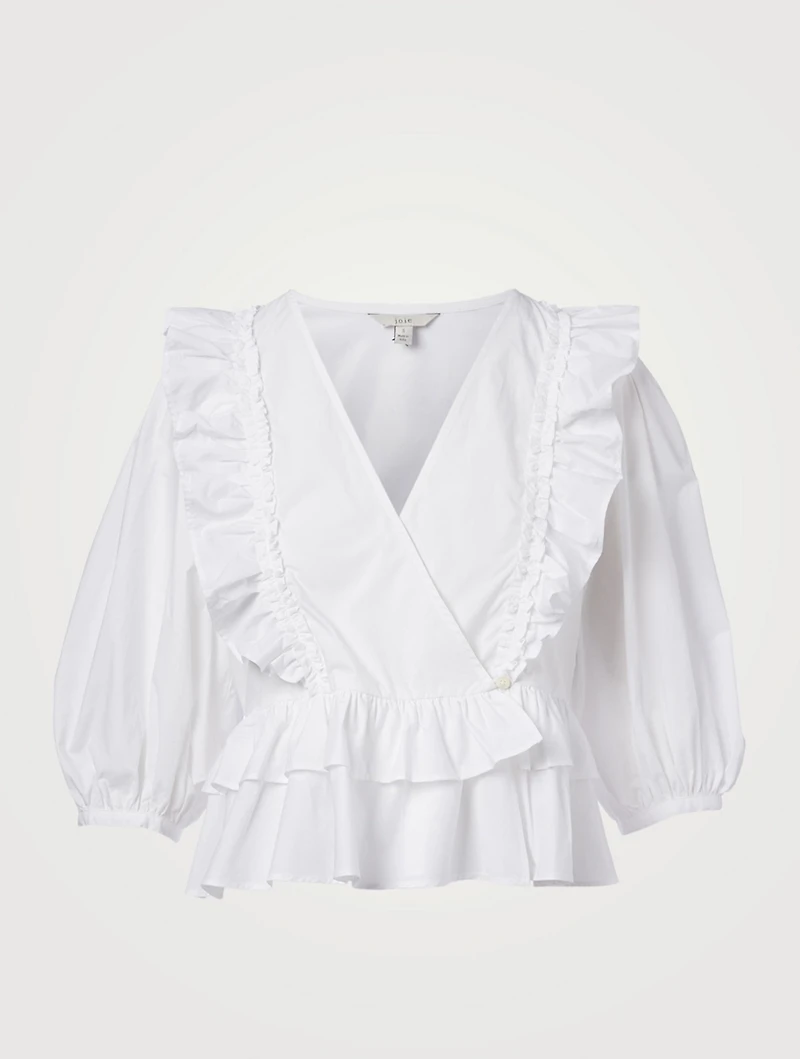 Nellis Cotton V-Neck Top