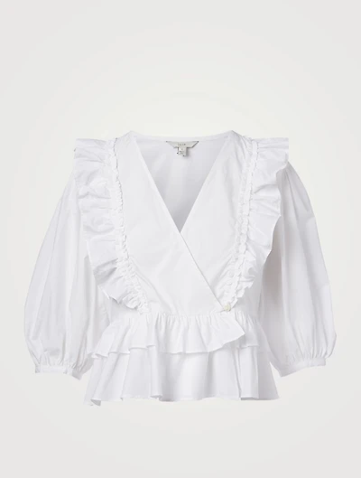 Nellis Cotton V-Neck Top