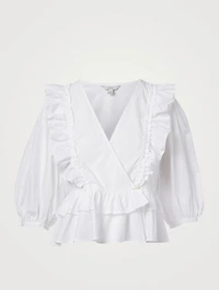 Nellis Cotton V-Neck Top